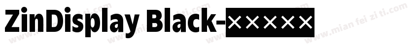 ZinDisplay Black字体转换